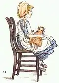 Polly par Kate Greenaway, tiré de The Queen of the Pirate Isle, de Bret Harte