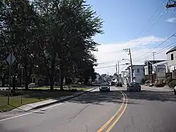La rue Dupont à Pont-Rouge.