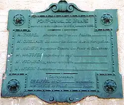 Plaque commémorative.