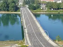 Pont de l'Europe depuis Kehl vers Strasbourg