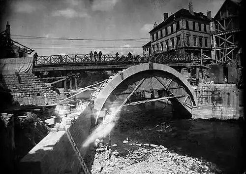 Reconstruction en 1945.