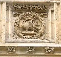 Le symbole du roi de France Louis XII, le porc-épic, Hôtel de Bourgtheroulde à Rouen.