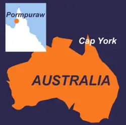 Carte de pormpuraw (Australie)