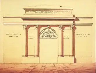 Projet de réduction de Porta Nuova, Pietro Matteucci.