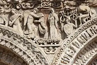 Isaïe, Moïse, Gabriel, Jessé et David à la harpe.