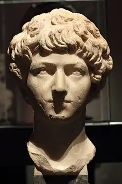 Buste de Lucio Vero jeune (r. 161-169).