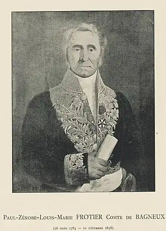 Paul Zénobe Louis Frotier de Bagneux (1783-1858)