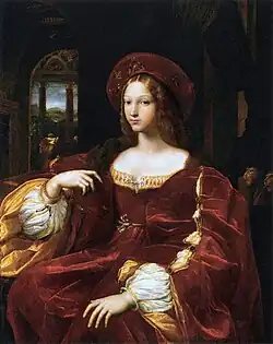 Portrait de Jeanne d'Aragon,Raphaël