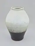 Pot (tsubo), grès, Shimaoka Tatsuzo.