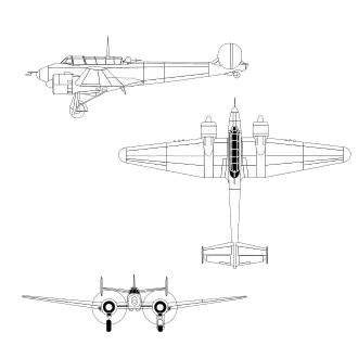 vue en plan de l’avion