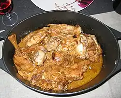 Poulet au lait de coco.