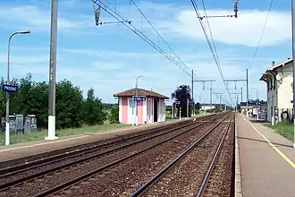 La gare de Preignac (juin&nbsp;2011)