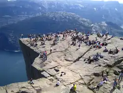 Vue de Preikestolen.