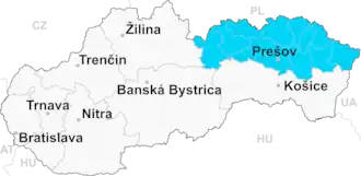 Localisation de Stropkov