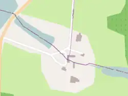 Vue du plan des bâtiments.