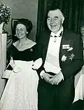 Le prince Bertil avec Lilian en 1965.