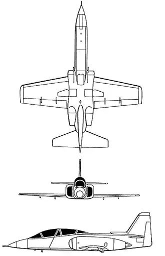 vue en plan de l’avion