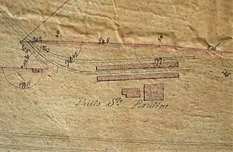 Autre plan montrant les voies ferrées et les verses.