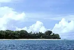 Vue de la plage de Pulo Anna.
