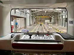 Pupitre provisoire de pilotage des rames MPL 16