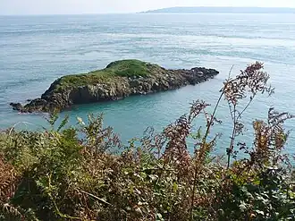 L'îlot rocheux de Putrainez