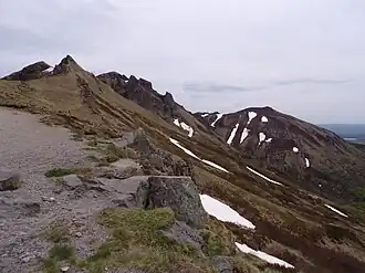 Le puy Redon à gauche.