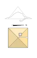 Plan de la pyramide G1B