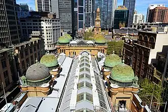 Vue du toit depuis la coupole, face au sud