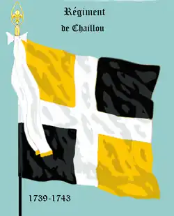 Régiment de Chaillou de 1739 à 1743