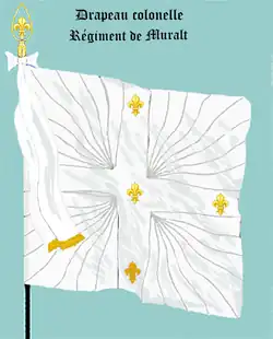drapeau colonel du régiment de Muralt de 1777 à 1782