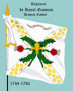 Royal Écossais - drapeau colonel