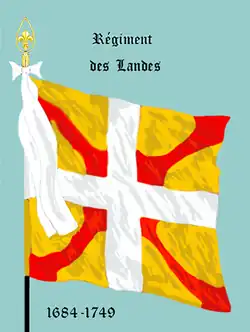 régiment des Landes de 1693 à 1749