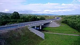 Route fédérale R297 dans l'oblast.