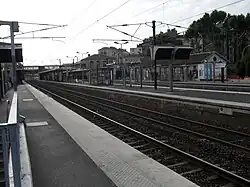 Vestige de la gare de 1910(au centre).