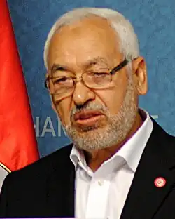 Rached Ghannouchi, président de l'Assemblée des représentants du peuple tunisien (2019-2021).[réf.&nbsp;nécessaire]