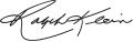 Signature de Ralph Klein