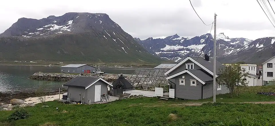 Vue du Ramnafjellet depuis Tromvik