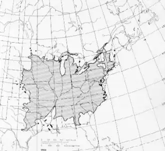Description de l'image Range of Ulmus rubra.jpg.