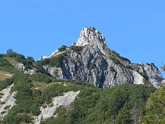 Vue de la face est de la Rappenklammspitze.