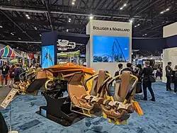 Véhicule de Rapterra exposé lors du salon IAAPA 2024.