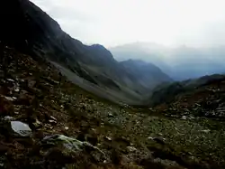 Ravin du Lac Noir depuis le col de Culaus.