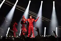 Description de l'image Red Sebastian at ESC2025 for Belgium 11.jpg.