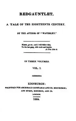 Image illustrative de l’article Redgauntlet