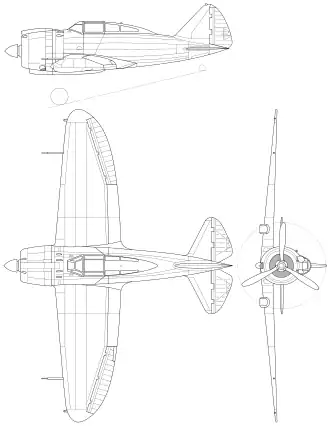 vue en plan de l’avion