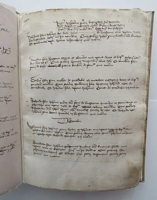 Extrait du registre des naissances de Porrentruy (ArCJ)