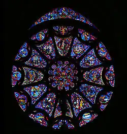 Rose nord du transept.