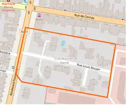 Contour Cité Warnier-David.