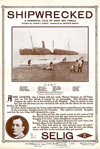 Description de l'image Release flier for SHIPWRECKED, 1911.jpg.