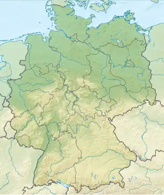 Voir sur la carte topographique d'Allemagne