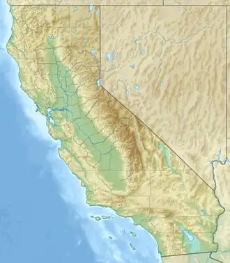 Voir sur la carte topographique de Californie